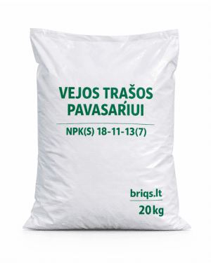 Pavasarinės trąšos vejai 18-11-13 20 kg pakuotė